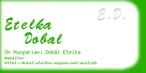etelka dobal business card