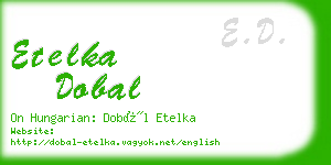 etelka dobal business card